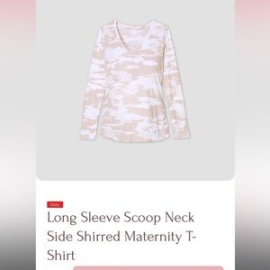 Camo maternity women top